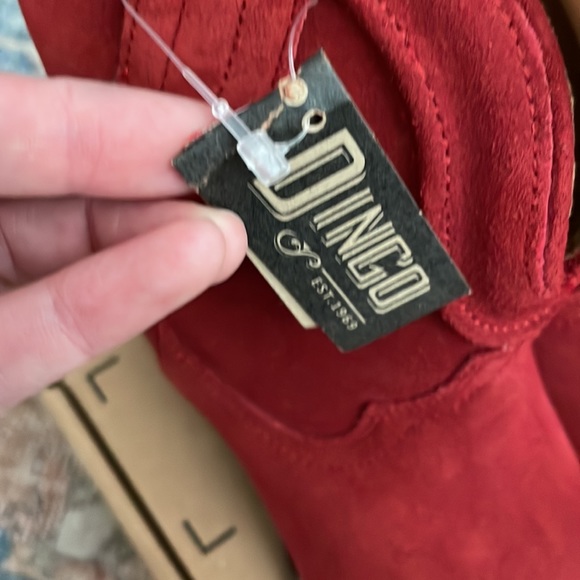 Dingo Red Suede Ankle Boots - Picture 6 of 10